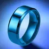 Anillo de acero inoxidable para mujer, venta al por mayor francesa, nicho alto, sin decoloración, anillo liso frío, anillo de titanio de 4 mm para mujer