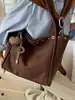 Yuezi 2026 Otoño/Invierno Nueva Moda Bolso Casual Simple Retro Bolso Tote Gran Capacidad para Viajar al Trabajo Bolso de Hombro Único