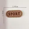 Etiqueta de Couro Lote Pequeno Imitação de Camurça Veludo Etiqueta Macia Couro Gravado Feito à Mão Luvas Meias Sapatos e Chapéus Decorativos Roupas de Bebê Acessórios