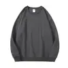 Suministro exclusivo transfronterizo: Sudadera de Algodón con Cuello Redondo para Hombre y Mujer, 320g, Corte Holgado, Hombro Caído, Color Sólido, Personalizable con Estampado, Venta al por Mayor Directa de Fábrica