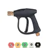 Producto de venta caliente transfronterizo: Pistola de agua para lavado de autos de alta presión con núcleo de aluminio con conexión rápida de 1/4, boquilla abanico de cinco colores M22-14