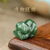 Pulsera de Cuentas Sueltas de Jade Hetian de los Doce Signos del Zodíaco Accesorios para DIY Pulsera de Jade Natural Año de Nacimiento Tres Armonías Seis Armonías