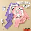 Conjunto de Roupa Íntima Térmica Feminina com Fleece, Roupa de Baixo Espessa de Inverno para Crianças (Blusa e Calça), Roupa de Baixo Térmica Inteira com Fleece, Pijama para Bebê Menina