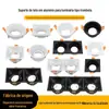Embutido Engenharia de Hotelaria Comercial Downlight de Cabeça Única/Dupla Suporte de Lâmpada Gu10/Gu5.3 Mr16 Alumínio Fundido Luz de Teto