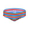 Bañadores de cintura ultra baja para hombre JESSBORN Calzoncillos a rayas sexys europeos y americanos Bañadores juveniles ajustados para la playa
