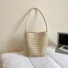 Bolsa de Praia Vazada Nova de Verão Transfronteiriça 2026, Bolsa de Ombro Estilo Cesta para o Dia a Dia, Bolsa de Mão para Férias na Praia, Bolsa de Ombro