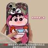 Funda de Teléfono Móvil Cocodrilo Shin-Chan Adecuada para Apple 17Promax Iphone15Plus Silicona Transparente 16 Dibujos Animados 14 Suave