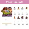 Inserts Decorativos para Bolo Temáticos do Grupo Feminino Katseye Transfronteiriço, Toppers para Bolo de Aniversário, Fabricante de Artigos para Festa
