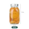 Garrafas vazias quadradas redondas em lata atacado transparentes seladas potes grossos para mel alimentício selado garrafa para molho de pimenta com tampa