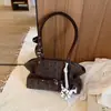 Bolsa de lona feminina de grande capacidade, nova moda 2026 verão casual versátil bolsa de ombro, bolsa feminina para escola e trabalho