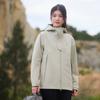 Chaqueta Impermeable con Costuras Selladas, Forro Polar para Calidez, Cierre Magnético, Chaqueta de Senderismo Estilo Montaña con Capucha, Cortavientos Unisex