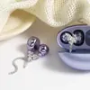 Adecuado para Auriculares Freeclip Mariposa de Diamante Completo Borla Asimétrica Clip para Auriculares Hebilla de Diamante para Auriculares Accesorios de Lujo Accesibles para Auriculares