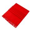 Pedido de Bufanda Roja para Reunión Anual con Bordado de Logo e Impresión para Celebraciones de Bodas y Eventos, Bufanda Roja Grande al por Mayor para Mujeres, Rojo Chino