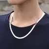Colar Estilo Europeu e Americano para Homens, Corrente Larga de Lâmina de Aço Titânio de Alta Qualidade Tendência, Colar de Casal com Design Exclusivo, Corrente Grossa