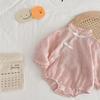 [Sin Devoluciones ni Cambios] Disfraz Hanfu de una pieza para bebé de 0 a 2 años, Primavera y Otoño, Mameluco de estilo étnico para niñas, Atuendo para el primer cumpleaños