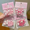 Diadema Rosa Linda Gato Kt Accesorios para el Cabello Goma para Bebé No Lastima el Cabello Cintas para el Cabello de Niñas Coleta Tocado