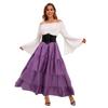 Comercio exterior Nueva ropa medieval para mujeres adultas, vestido largo de reina de la corte retro, ropa de actuación escénica de baile