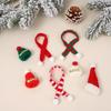 Mini Gorro de Navidad Bufanda Decorativa Navidad bufanda tejida mini gorro de punto