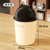 Cubeta de Basura con Tapa abatible para Uso Doméstico, Gran Capacidad, Adecuada para Sala de Estar, Baño, Dormitorio, Contenedor de Almacenamiento de Plástico Elegante y Engrosado