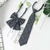 Corbata y Pajarita Estilo Academia para Estudiantes Jk, Nueva Corbata Negra para Mujeres, Corbata y Pajarita Jk para Mujeres