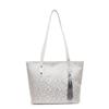 Bolsa Tote Elegante de Grande Capacidade para Mulheres Verão 2025 Nova Casual de Ombro Portátil para Estudantes Universitários Aula Bolsa para o Dia a Dia