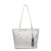 Yuezhi Bolso de Hombro de Gran Capacidad de Moda para Mujer 2026 Nuevo Estilo Étnico Bolso Tote Bolso de Hombro de Tela de Moda