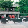 Sofá Nórdico para Exterior, Móveis para Jardim e Pátio, Conjunto de Sofá de Rattan, Sofá de Rattan para Vila, Sofá para Exterior