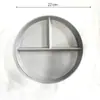 Prato Dividido Estilo Japonês Prato Dividido Redutor de Gordura Conjunto de Louça Infantil Combinação Prato de Arroz com Três Compartimentos Separado Prato de Café da Manhã Dim Sum