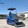 Retroescavadeira canteiro de obras empilhadeira pequena empilhadeira de esteira multifuncional oficina de fábrica