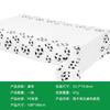 Kit de Festa Temática de Futebol Preto e Branco Copos de Papel Pratos de Papel Guardanapos de Papel Toalha de Mesa Decorações Festivas para Festa