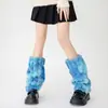 Cubiertas de Calcetines Peludas Estilo Europeo y Americano para Mujer, Calentadores de Piernas de Piel Sintética de Otoño, Calcetines de Media Pantorrilla, Cubiertas para Botas Largas de Pelo Subcultura