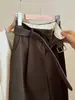 Calça cropped retrô de veludo cotelê estilo japonês para mulheres, nova coleção outono 2026, cintura alta, versátil, modelagem solta, afina a silhueta, calça reta de perna larga