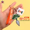 Long Zhiyu 15 Años de Lindo Dibujo Animado Joyería Colgante Hecho a Medida Goma Suave de PVC Llavero Plano Fabricante de Personalización