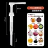 Garrafa espremedora de xarope para lojas de milk tea, garrafa de prensar açúcar de vidro, garrafa dispensadora manual tipo prensa, garrafa dispensadora de frutose, espremedor de suco