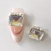 Nuevo Taladro de Uñas Montículo Terminado Corazón Torcido Cuadrado Amor Cuadrado Gordo Taladro Hacha Super Brillante Lujo Versátil Taladro de Cristal