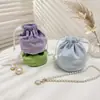 Bolsas Redondas de Franela con Cordón para Guardar Joyería, Bolsas de Terciopelo para Regalo de Muestras de Perfume, Personalización al por Mayor