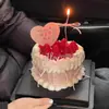 Decoración de Pastel con Forma de Corazón para el Día de la Madre 2025 Feliz Día de la Madre Tarjeta de Corazón Amor Mamá Inserción Acrílica