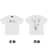 [Transfronterizo 220g] Marca Trendy Americana Vlone Jerry Big V Camiseta Casual Calle Alta Calle Street Pareja Manga Corta Vtg