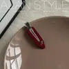 Nuevo pasador de acetato de Alan, estilo retro coreano, pinza lateral de color sólido cereza, pinza para el pelo de mujer, pinza para flequillo, accesorio para el pelo