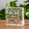 Ladrillo de cristal super blanco ladrillo de cristal pared divisoria sólido transparente mampara de baño color rojo neto cuadrado ladrillo de fusión en caliente