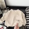Sudadera Nueva de Manga Larga para Niños y Niñas Primavera y Otoño 2026, Holgada y Linda con Parches, Top Versátil y Elegante