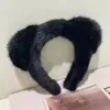 Diadema de Pelo Imitación Visón, de Borde Ancho Celebridad de Internet Otoño e Invierno Lavado de Cara Diadema de Terciopelo de Visón, Diadema para Lavado de Cara de Mujer Venta al por Mayor