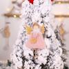 Nuevas decoraciones de Navidad creativas peluche amor Ángel colgante Alas Doradas niña Decoraciones para árbol de Navidad