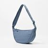 Bolsa transversal feminina estilo urbano simples, bolsa de nylon estilo dumpling Xiaohongshu, bolsa de ombro para estudantes, bolsa de tecido, fornecimento direto da fábrica