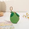 Pingente em Formato de Fruta Porta-Moedas Criativo Bolsa de Chaves Multifuncional Bolsa para Fones de Ouvido Carteira Fofa Mini Porta-Moedas