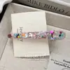 Grampo de Cabelo de Cristal Diamante Transparente Amarelo Resistente de Luxo Leve, Presilha Bico de Pato, Clipe de Franja Exquisito para Celebridade da Internet, Acessório de Cabelo, Adorno de Cabeça