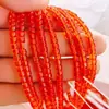 Pulsera de Accesorios de Cuentas de Vidrio Imitación Jade 4*4mm Pulsera de Accesorios de Vidrio de Cristal Cuentas Cilíndricas Cuentas Sueltas