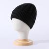 Nuevo gorro de lana pura estilo dulce para mujer 2023 otoño e invierno versátil cálido gorro de punto de lana para generación