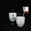 Taza Maestra Cambia de Color Sensible a la Temperatura Porcelana Azul y Blanca Antigua Taza de Té Taza de Té Grande Cerámica Cambia de Color Taza de Agua Cambia de Color al Exponerse al Agua
