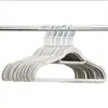 Organizador de perchas antideslizante, sin costuras, flocado, percha mágica 42CM, perchero de terciopelo para tienda de ropa al por mayor